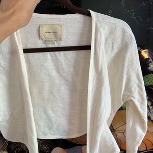 Paloma Wool wrap blouse linen off white.